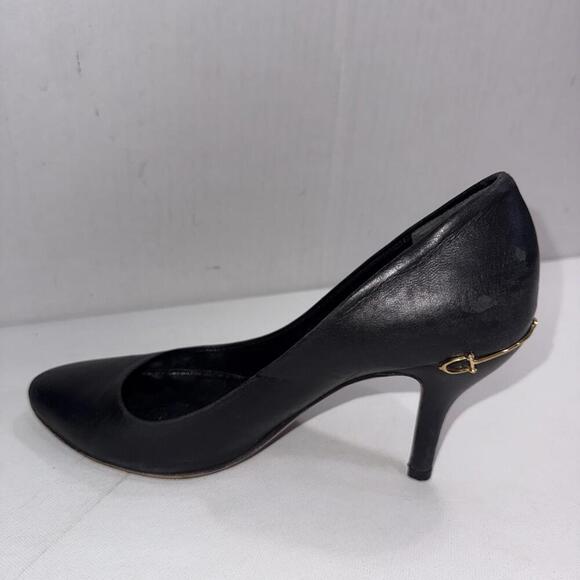 Gucci Amputee Right Only Old Money Classy Pumps Leather Black Shoe Women's 36 - Picture 5 of 15